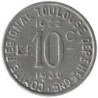 TOULOUSE - 2.5 - Monnaie de nécessité - 10 centimes 1922-1930 - TTB