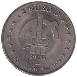 AIX LES BAINS - 2 euro des villes - 1998 - Etat : SUP