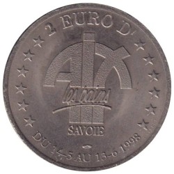 AIX LES BAINS - 2 euro des villes - 1998 - Etat : TTB
