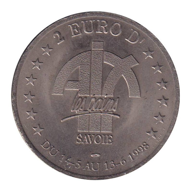AIX LES BAINS - 2 euro des villes - 1998 - Etat : TTB