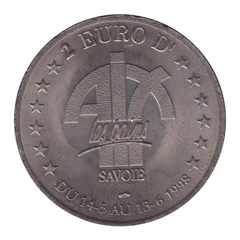 AIX LES BAINS - 2 euro des villes - 1998 - Etat : SUP