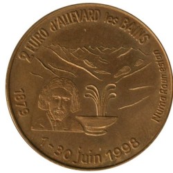 ALLEVARD LES BAINS - 2 euro des villes - 1998 - Etat : SUP