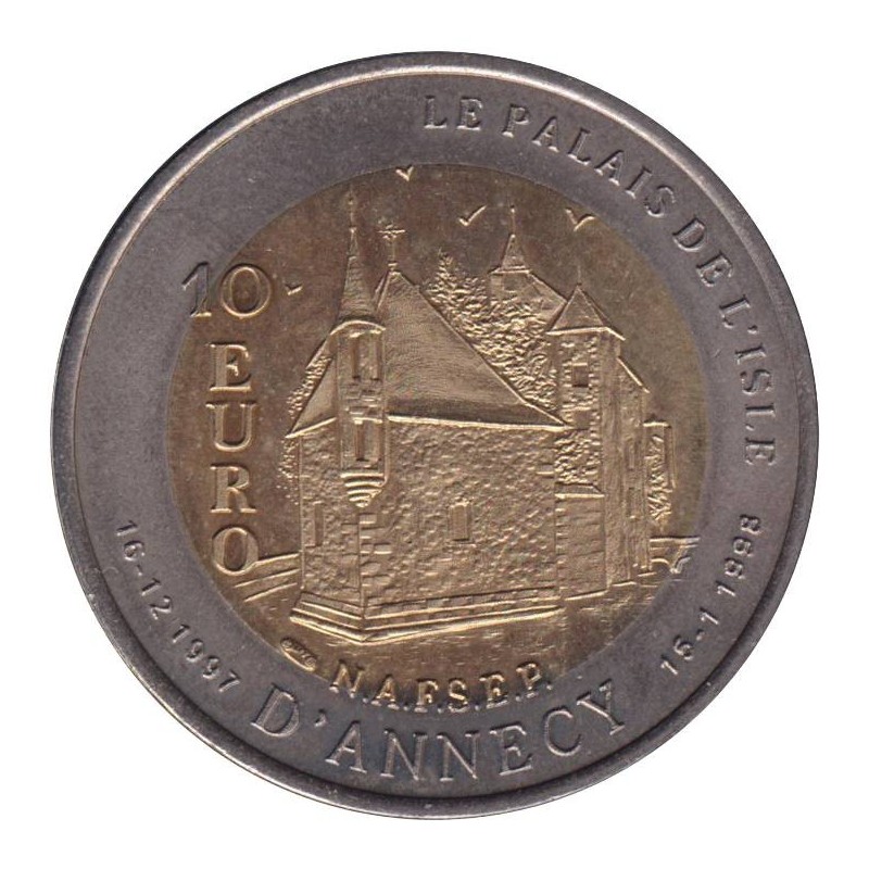 ANNECY - 10 euro des villes - 1997 - Etat : TTB ANNECY - 10 euro des villes - 1997 - Etat : TTB