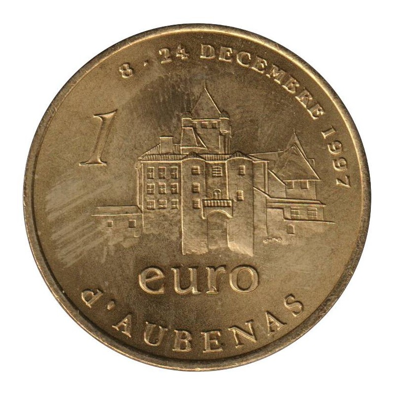 AUBENAS - 1 euro des villes - 1997 - Etat : TTB