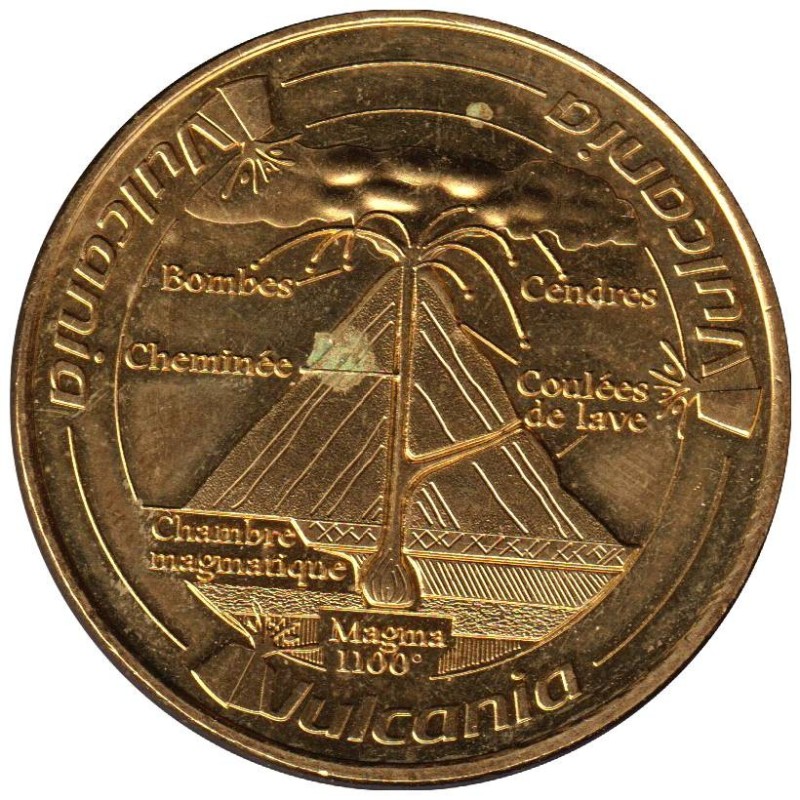 63-2136 - Vulcania - Logo et volcan en coupe - 2015 63-2136 - Vulcania - Logo et volcan en coupe - 2015
