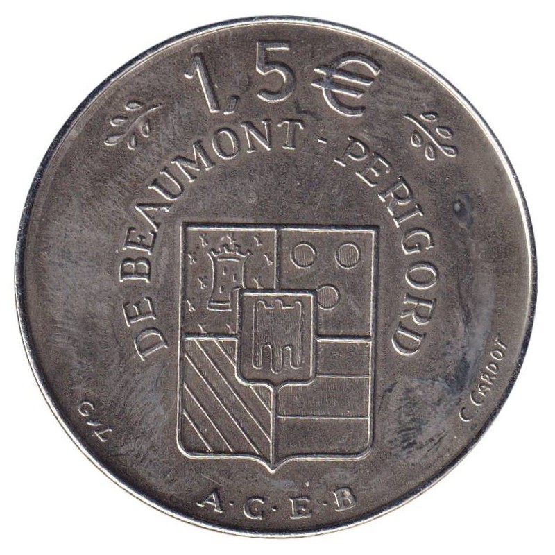 BEAUMONT DU PERIGORD - 1,5 euro des villes - 1996 - Etat : SPL BEAUMONT DU PERIGORD - 1,5 euro des villes - 1996 - Etat : SPL