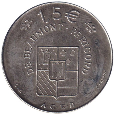 BEAUMONT DU PERIGORD - 1,5 euro des villes - 1996 - Etat : SPL BEAUMONT DU PERIGORD - 1,5 euro des villes - 1996 - Etat : SPL