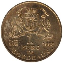 BORDEAUX - 1 euro des villes - 1998 - Etat : SUP