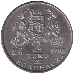 BORDEAUX - 2 euro des villes - 1998 - Etat : SUP