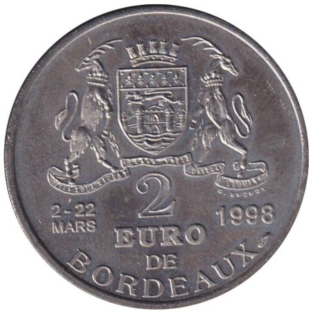 BORDEAUX - 2 euro des villes - 1998 - Etat : SUP BORDEAUX - 2 euro des villes - 1998 - Etat : SUP
