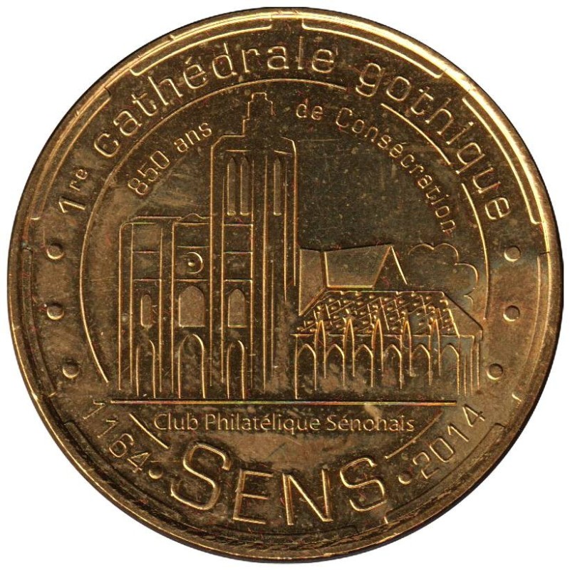 89-1790 - Sens - 1re Cathédrale gothique - 1164-2014 - 2014