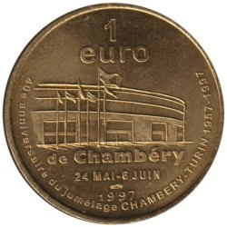 CHAMBERY - 1 euro des villes - 1997 - Etat : SPL