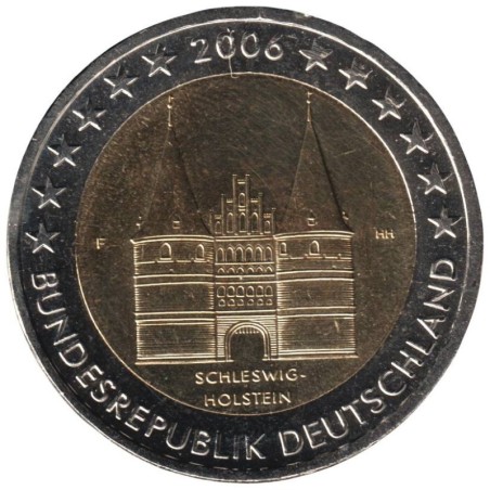 ALLEMAGNE - 2 euros commémorative - Schleswig-Holstein - 2006 F ALLEMAGNE - 2 euros commémorative - Schleswig-Holstein - 2006 F