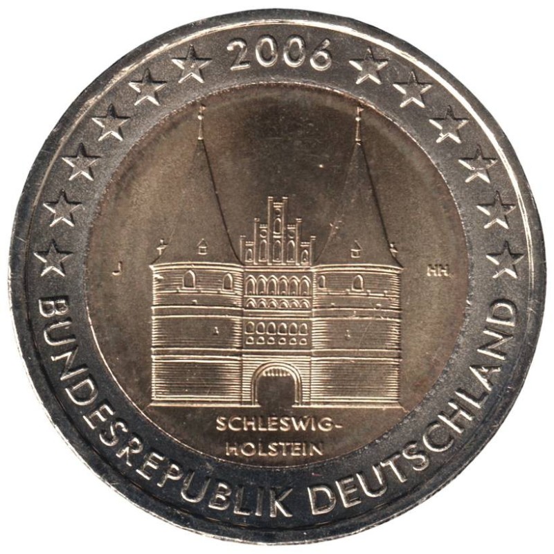 ALLEMAGNE - 2 euros commémorative - Schleswig-Holstein - 2006 J ALLEMAGNE - 2 euros commémorative - Schleswig-Holstein - 2006 J