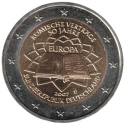 ALLEMAGNE - 2 euros commémorative - Traité de Rome - 2007 D