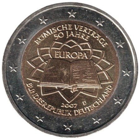 ALLEMAGNE - 2 euros commémorative - Traité de Rome - 2007 D