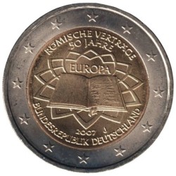ALLEMAGNE - 2 euros commémorative - Traité de Rome - 2007 J