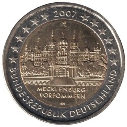 ALLEMAGNE - 2 euros commémorative - Mecklenburg-Vorpommern - 2007 G