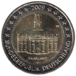 ALLEMAGNE - 2 euros commémorative - Sarre Ludwigskirche - 2009 G