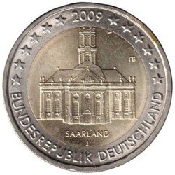 ALLEMAGNE - 2 euros commémorative - Sarre Ludwigskirche - 2009 J