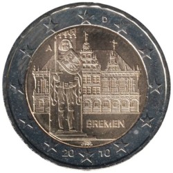 ALLEMAGNE - 2 euros commémorative - Brême - 2010 A