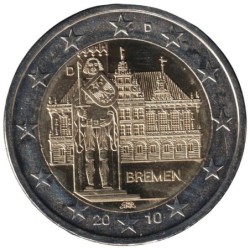ALLEMAGNE - 2 euros commémorative - Brême - 2010 D