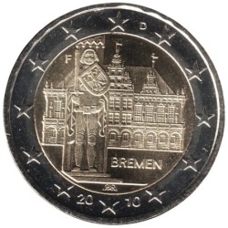 ALLEMAGNE - 2 euros commémorative - Brême - 2010 F