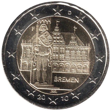 ALLEMAGNE - 2 euros commémorative - Brême - 2010 F ALLEMAGNE - 2 euros commémorative - Brême - 2010 F