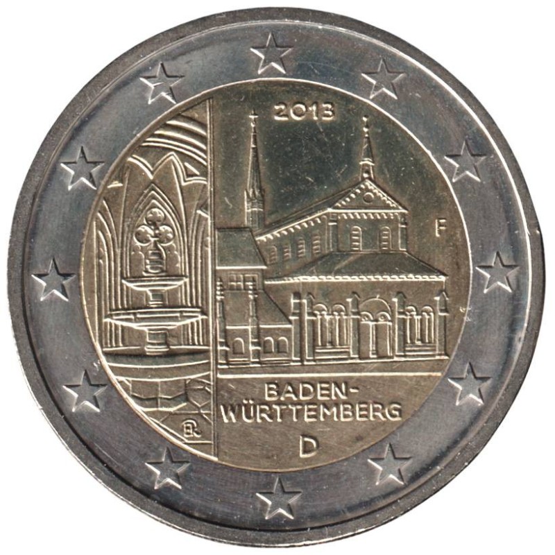ALLEMAGNE - 2 euros commémorative - Bade-Wurtemberg - 2013 F ALLEMAGNE - 2 euros commémorative - Bade-Wurtemberg - 2013 F
