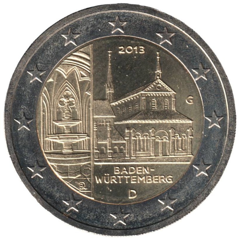 ALLEMAGNE - 2 euros commémorative - Bade-Wurtemberg - 2013 G ALLEMAGNE - 2 euros commémorative - Bade-Wurtemberg - 2013 G