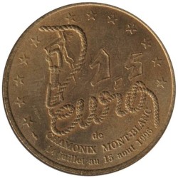 CHAMONIX - 1,5 euro des villes - 1996 - Etat : TTB