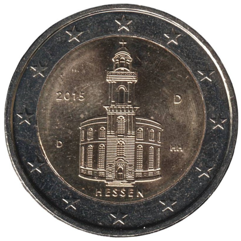 ALLEMAGNE - 2 euros commémorative - Hessen - 2015 D ALLEMAGNE - 2 euros commémorative - Hessen - 2015 D