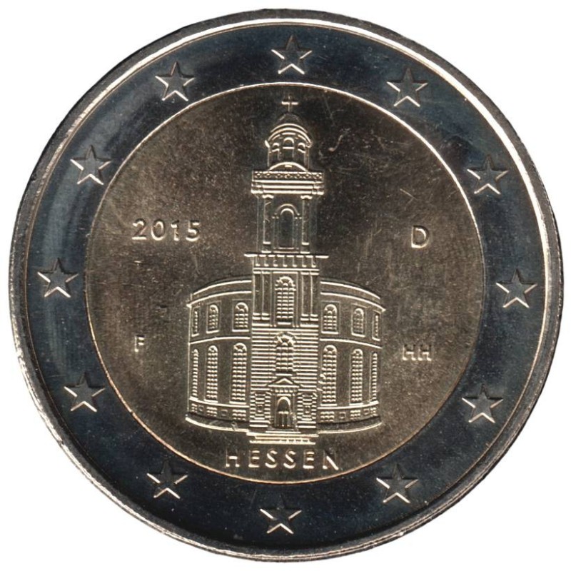 ALLEMAGNE - 2 euros commémorative - Hessen - 2015 F ALLEMAGNE - 2 euros commémorative - Hessen - 2015 F
