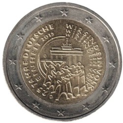 ALLEMAGNE - 2 euros commémorative - Réunification allemande - 2015 D