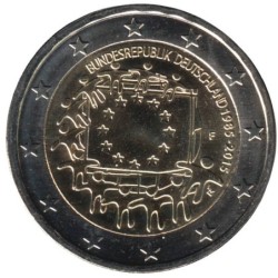 ALLEMAGNE - 2 euros commémorative - 30 ans du Drapeau Européen - 2015 F