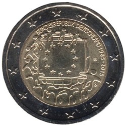 ALLEMAGNE - 2 euros commémorative - 30 ans du Drapeau Européen - 2015 G