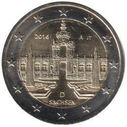 ALLEMAGNE - 2 euros commémorative - Saxe - 2016 A