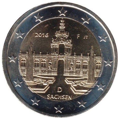 ALLEMAGNE - 2 euros commémorative - Saxe - 2016 F ALLEMAGNE - 2 euros commémorative - Saxe - 2016 F