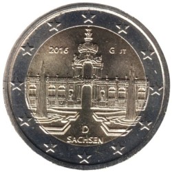 ALLEMAGNE - 2 euros commémorative - Saxe - 2016 G