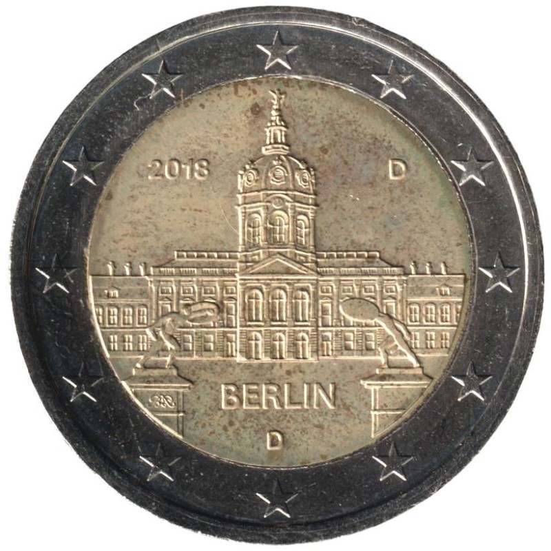 ALLEMAGNE - 2 euros commémorative - Berlin - Château Charlottenburg - 2018 D ALLEMAGNE - 2 euros commémorative - Berlin - Château Charlottenburg - 2018 D