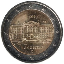 ALLEMAGNE - 2 euros commémorative - Conseil Fédéral - Bundesrat - 2019 D