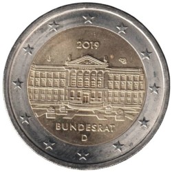 ALLEMAGNE - 2 euros commémorative - Conseil Fédéral - Bundesrat - 2019 J
