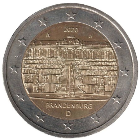 ALLEMAGNE - 2 euros commémorative - Brandebourg - Palais Sanssouci - 2020 A ALLEMAGNE - 2 euros commémorative - Brandebourg - Palais Sanssouci - 2020 A