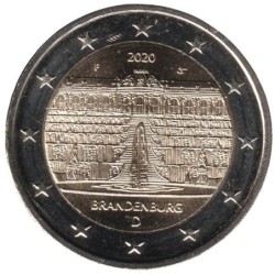 ALLEMAGNE - 2 euros commémorative - Brandebourg - Palais Sanssouci - 2020 F