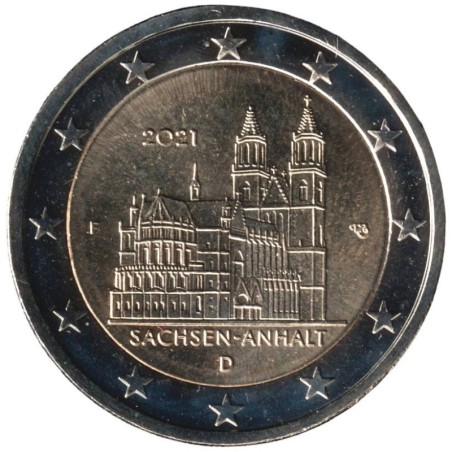 ALLEMAGNE - 2 euros commémorative - Saxe-Anhalt - 2021 F ALLEMAGNE - 2 euros commémorative - Saxe-Anhalt - 2021 F