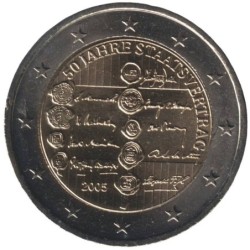 AUTRICHE - 2 euros commémorative - Traité dÉtat autrichien - 2005