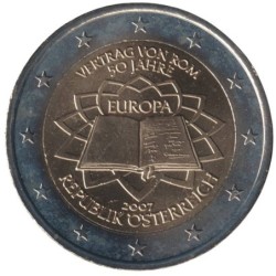 AUTRICHE - 2 euros commémorative - Traité de Rome - 2007