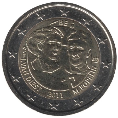 BELGIQUE - 2 euros commémorative - Centenaire Journée internationale des Femmes - 2011 BELGIQUE - 2 euros commémorative - Centenaire Journée internationale des Femmes - 2011