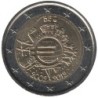 BELGIQUE - 2 euros commémorative - 10 ans de l'Euro - 2012