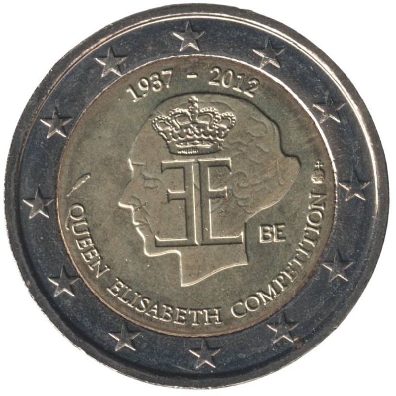 BELGIQUE - 2 euros commémorative - 75 ans du Concours Reine Elisabeth - 2012 BELGIQUE - 2 euros commémorative - 75 ans du Concours Reine Elisabeth - 2012